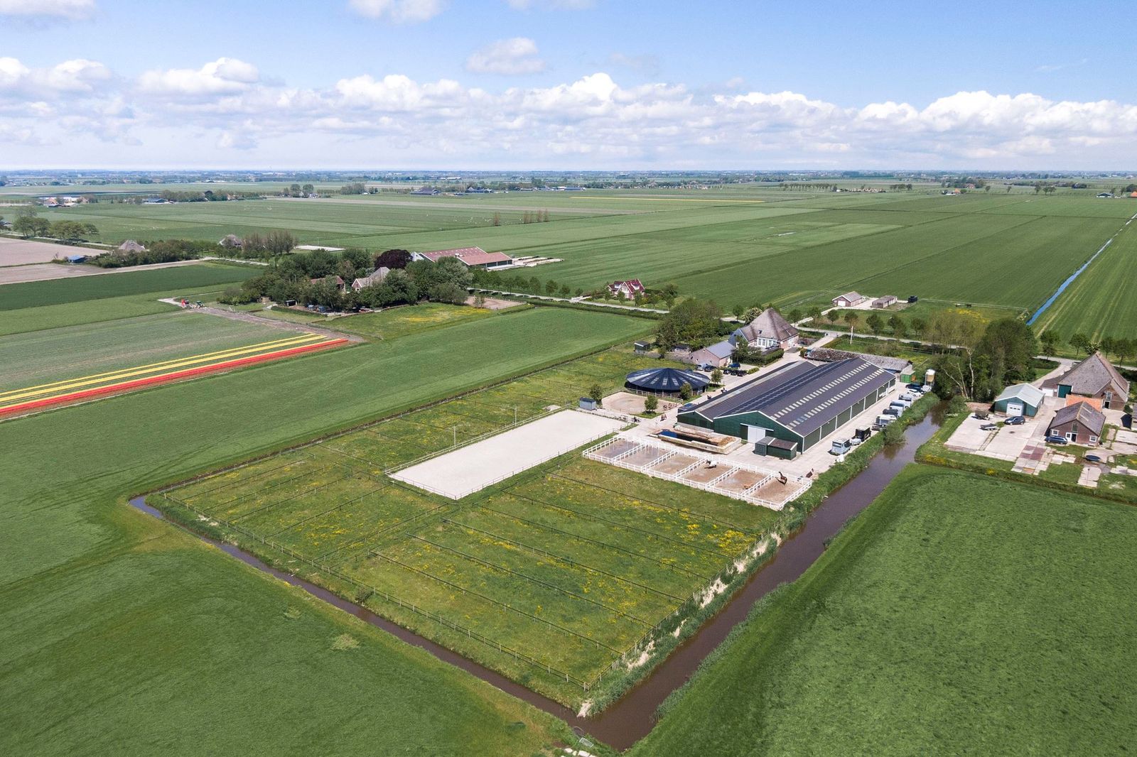 Luchtfoto van het terrein